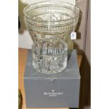 A WATERFORD CRYSTAL MILLENNIUM CHAMPAGNE BUCKET, stamped to base, height 27cm x diameter 24.5cm,
