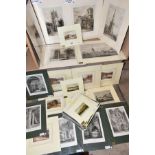 APPROXIMATELY 60 TOPOGRAPHICAL PRINTS, to include landscapes, churches, villages and landmarks, etc,