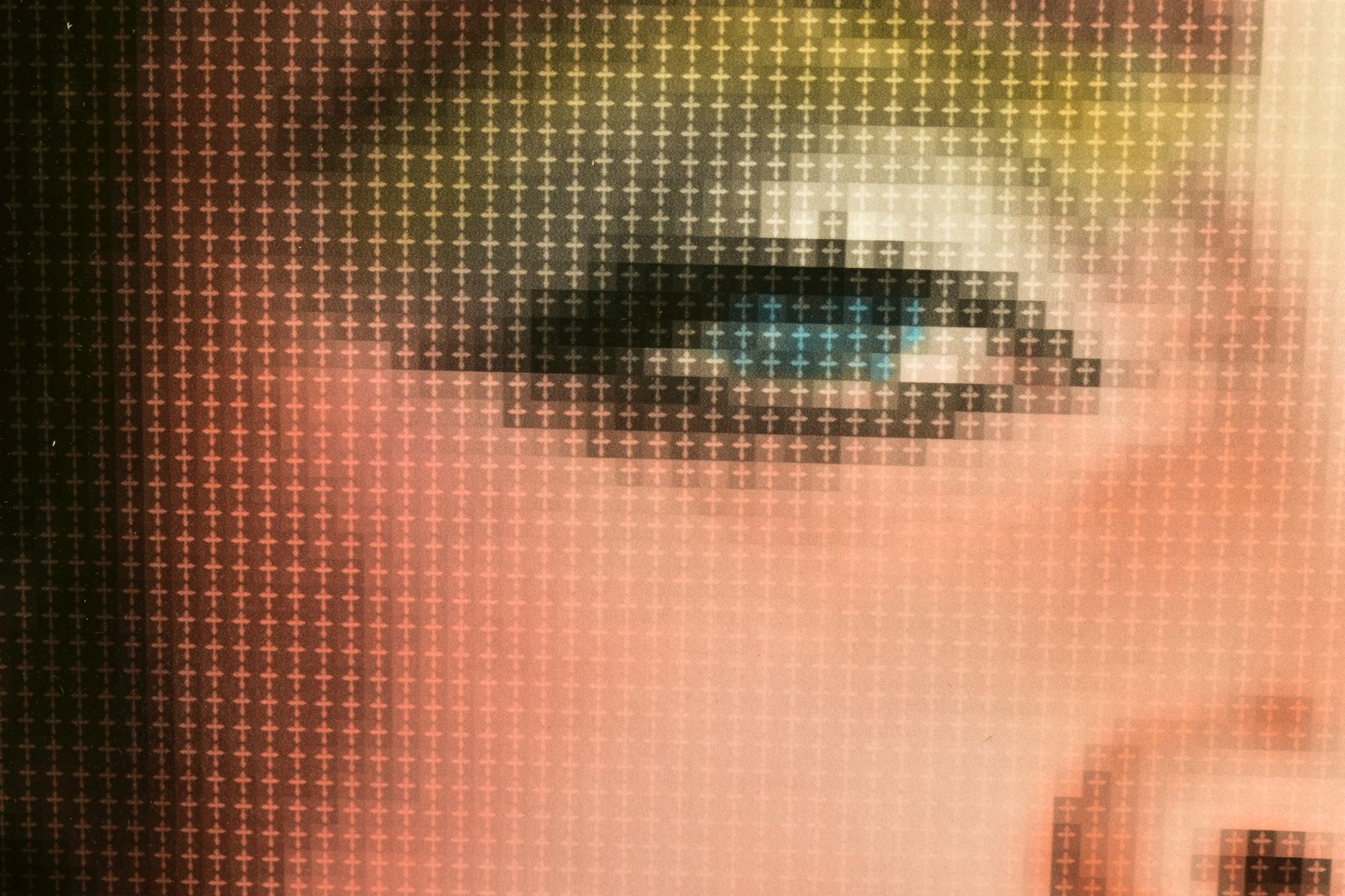 NICK HOLDSWORTH (BRITISH CONTEMPORARY) 'MADONNA', a pixelated portrait of the popstar, signed bottom - Image 4 of 8
