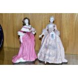 TWO LIMITED EDITION COALPORT FEMMES FATALES FIGURINES, 'Madame de Pompadour' No3024/12500 and '