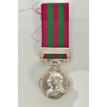 AN 1897-98 PUNJAB FRONTIER MEDAL, signed 'India 1895, Victoria Regina, ET Imperatrix', fitted with a