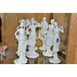 A SET OF SEVEN ROYAL WORCESTER FIGURINES FROM 1920'S COLLECTION, comprising 'Irene-1920', 'Bea -
