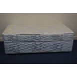 A SEALEY SINGLE DIVAN BED AND MATTRESS