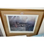 TERENCE CUNEO (1907-1966) 'MOSQUITO MK VI', a limited edition print of Leonard Cheshire bombing