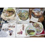APPROXIMATELY THIRTY SEVEN COLLECTORS PLATES, the majority boxed, many with certificates,