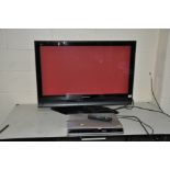 A PANASONIC VIERRA TH-37PX70P 37''TV with remote and a Panasonic DVD player (both PAT pass and