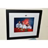 NASA SPACE EXPLORATION INTEREST, a photograph of the crew of Apollo 13, signed by Captain Jim