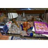 SIX BOXES AND LOOSE OF GLASSWARES, to include boxed pressed punch bowl and glasses, carnival