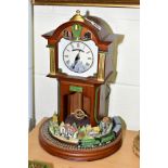 A BRADFORD EDITIONS 'FLYING SCOTSMAN' CELEBRATION OF STEAM 80TH ANNIVERSARY EDIITON QUARTZ CLOCK,