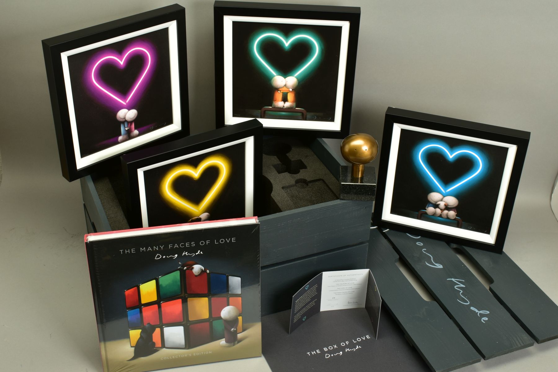 DOUG HYDE (BRITISH 1972) 'BOX OF LOVE' , a limited edition box set containing a bronze sculpture,