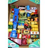 A QUANTITY OF UNBOXED AND ASSORTED PLAYWORN DIECAST VEHICLES, Matchbox, to include Adventure 2000