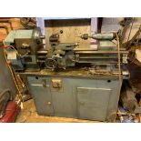 A VINTAGE DENFORD VICEROY METAL WORKERS LATHE, 240 volt single phase with a 92cm bed, total length