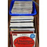 TWO TRAYS CONTAINING OVER ONE HUNDRED AND FIFTY LP'S AND OPERA PROGRAMS