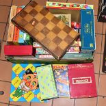 A QUANTITY OF ASSORTED MOSTLY VINTAGE GAMES AND PUZZLES, to include boxed Marx Fireball XL5