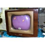 A VINTAGE FERGUSON TELEVISION SET, model No 988T, missing rear cover, screen approximately 26cm