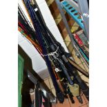 TEN ASSORTED MODERN AND VINTAGE FISHING RODS, including a two section split cane rod 'The Dewell', a