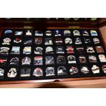 A COLLECTION OF MODERN TITANIC MEMORABLIA, a cased set of fifty Titanic Centenary Pin Collection