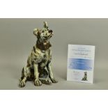 APRIL SHEPHERD (BRITISH CONTEMPORARY) 'Ever Hopeful', an artist proof sculpture of a dog 3/30,