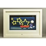 DOUG HYDE (BRITISH 1972), 'Star Sign', a limited edition print of a boy pulling a dog in a cart 20/