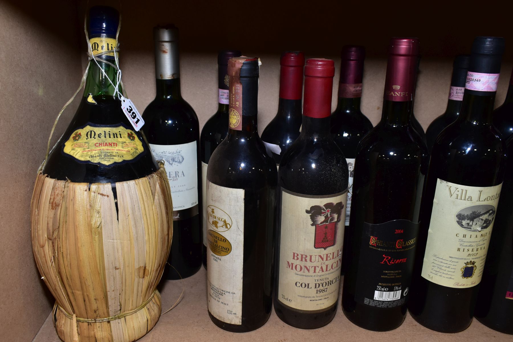 SIXTEEN BOTTLES OF ITALIAN RED WINE comprising one 2 litre bottle of Melini Chianti, one Cecchi - Image 3 of 5