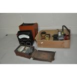 AN AVOMETER 8 IN LEATHER CASE, a Megger Ohmeter, TMK SK8000 clamp meter and various cutting pastes