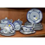 COPELAND SPODE 'SPODES GLOUCESTER' TEA/DINNERWARES, comprising twin handled plate, teapot, covered