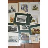 THIRTY ONE 19TH CENTURY PRINTS DEPICTING HORSE RACING, COACHING AND MILITARY, together with four