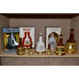 BELL'S WHISKY DECANTERS, a collection of nine decanters comprising four commemoratives, one Bell's