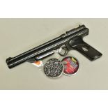 A .177'' CROSMAN MODEL 137 SINGLE SHOT PUMP UP PNEUMATIC AIR PISTOL, serial number 71448 which