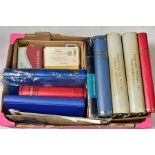 ONE BOX CONTAINING AN EXTENSIVE COLLECTION FROM 1840, housed in three well filled loose leaf albums,