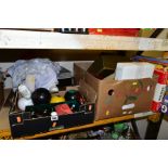 A QUANTITY OF GAMES AND TOYS, etc, including boxed carpet bowls, crown green bowls, a boxed '