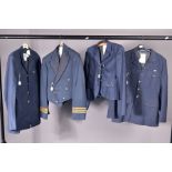 FOUR RAF JACKETS including women's dress jacket, men's dress jacket with waistcoat and two other