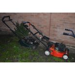 A HOMELITE PETROL SELF PROPELLED LAWNMOWER together with a Hayter Hawn petrol lawnmower (no