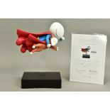 DOUG HYDE (BRITISH 1972), 'Is it a Bird, is it a Plane?' a cold cast porcelain sculpture of a boy