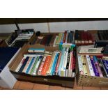 SEVEN BOXES OF BOOKS, subjects include tractors, farming, steam, biographies and Autobiographies,