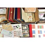 A LARGE QUANTITY OF GB, COMMONWEALTH AND FOREIGN STAMPS, in one large and two small boxes, note