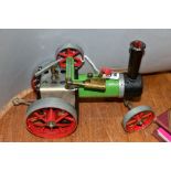 AN UNBOXED MAMOD LIVE STEAM TRACTION ENGINE, No TE1, not tested, playworn condition, with driving