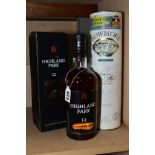 TWO BOTTLES OF EXCELLENT SINGLE MALT comprising one bottle of Bowmore Legend Islay Single Malt,