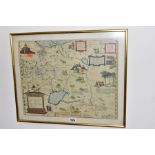 AN ANTIQUE MAP Russiae, Moscoviae Et Tartatriae Descripto, Auctore Antonio Jenkensono 1562, hand