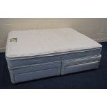 A SILENT NIGHT 5' DIVAN BED, and a miracoil 7 memory breath mattress