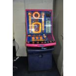A BARCREST SPIKER THE BIKER SLOT MACHINE (old £1 coin mech) along with a bag of old £1 coins and