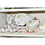 A ROYAL ALBERT 'QUEENS MESSENGER' FIFTEEN PIECE COFFEE SET, together with two pairs of Royal