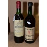 WINE AND PORT, two superb bottles comprising one bottle of Grand Vin de Leoville du Marquis de Las