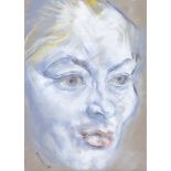 Harry Kernoff, RHA - THE ACTRESS - Pastel on Paper - 14 x 10 inches - Signed