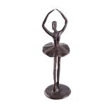 Irish School - BALLERINA - Cast Bronze Sculpture - 14 x 4 inches - Unsigned