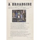 Jack Butler Yeats, RHA - A BROADSIDE - Cula Press Coloured Print - 10 x 7 inches - Signed