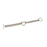 TIFFANY & CO STERLING SILVER MULTI-STRAND HEART BRACELET