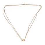 9CT ROSE GOLD DOUBLE CHAIN WITH SLIDER