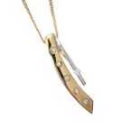 9CT GOLD DIAMOND NECKLACE