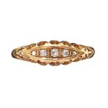 9CT GOLD DIAMOND RING